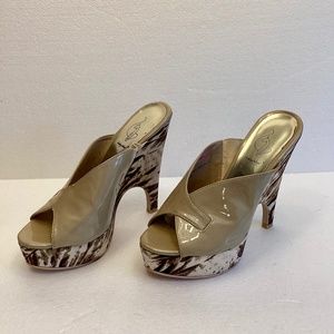 Baby Phat platform mules